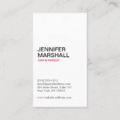 白黒ガールパターン（の模様が）ある名刺 名刺 (裏面)