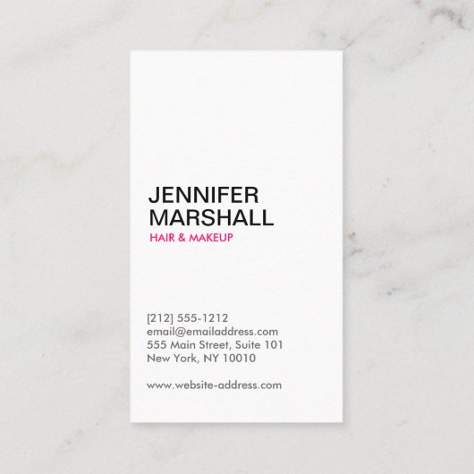 白黒ガールパターン(の模様が)ある名刺 名刺 (裏面)