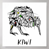 白黒キウイ ポスター (正面)