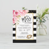 白黒キスザ恋しく思フローラブライダルシャワー 招待状 (スタンド正面)