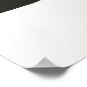 白黒キスフランスの「美声」プリント ポスター (角)