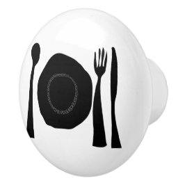 白黒キッチン用品 セラミックノブ