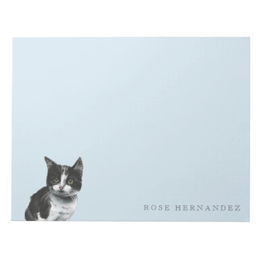 白黒キッテンスケッチ ノートパッド (正面)