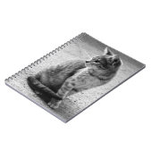 白黒キッテン手帳 ノートブック (左側)