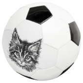白黒キッテン顔 サッカーボール (3/4)