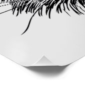 白黒キットン顔オングレー ポスター (コーナー)