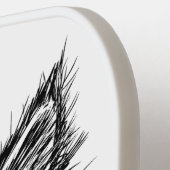 白黒キットン顔パーソナル ピックルボールラケット (左詳細)