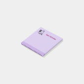 白黒キティ猫なびくハロー誕生日 ポストイット (アングル)