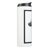 白黒キノコイラストレーション漫画 タンブラー (回転左)