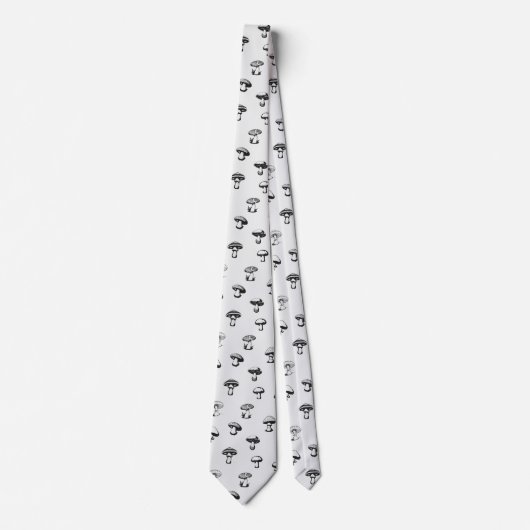 白黒キノコ ネクタイ (正面)