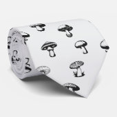 白黒キノコ ネクタイ (ロール)