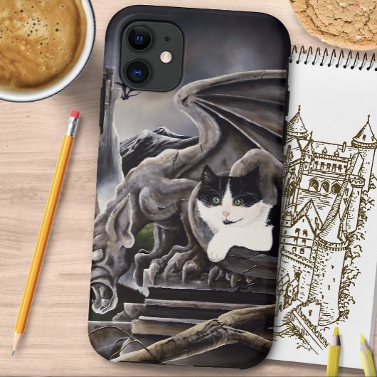 白黒キャッスルガルゴイル Case-Mate iPhoneケース