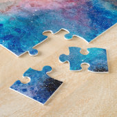 白黒キャットホリデークリスマスプレゼント ジグソーパズル (側面)