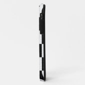 白黒キャットモノグラムブロックプリント Case-Mate iPhoneケース (裏面/左)