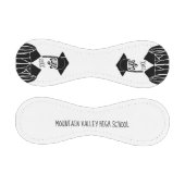 白黒キャップとガウンの卒業 野球ボール (パネル)