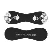 白黒キャップとガウンの卒業 野球ボール (パネル)