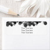 白黒キャビア結婚ドット住所 シール (インサイチュ)