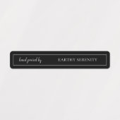 白黒キャンドル不正開封防止シールラベル ラベル (デザイン1)