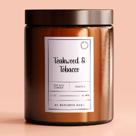 白黒キャンドル製品ラベルシール フードラベル