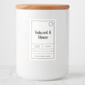 白黒キャンドル製品ラベルシール フードラベル (正面)