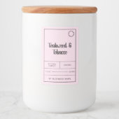 白黒キャンドル製品ラベルシール フードラベル (正面)