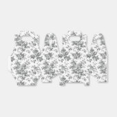 白黒キャンバスパフランスのーティーの好意 フェイバーボックス (折り畳みなし)