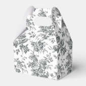 白黒キャンバスパフランスのーティーの好意 フェイバーボックス (正面サイド)