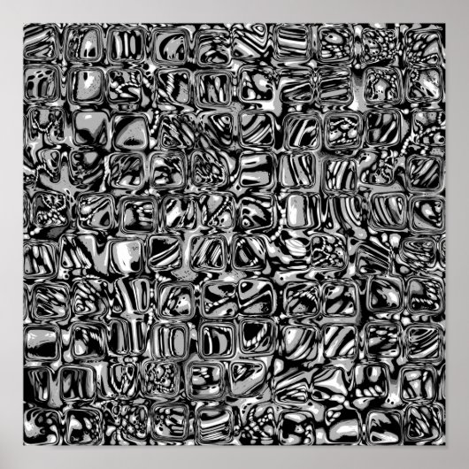 白黒キューブ ポスター (正面)