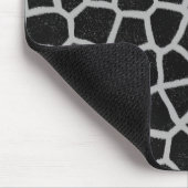 白黒キリンのプリント マウスパッド (コーナー)