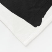 白黒キリンスカル フリースブランケット (角)