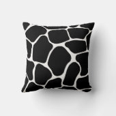 白黒キリンプリントアメリカンMoJo枕 クッション (裏面)