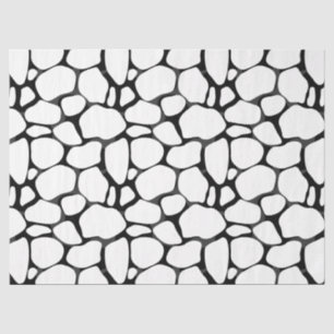 白黒キリン模様ティッシュペーパー 薄葉紙