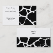 白黒キリン模様 名刺 (正面/裏面)