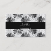 白黒キルティングまたはクラフト名刺 名刺 (正面)