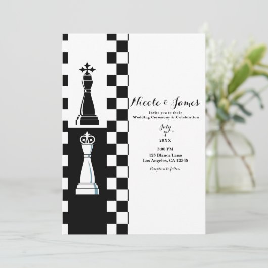 白黒キングクイーンチェス結婚ズ 招待状 (スタンド正面)