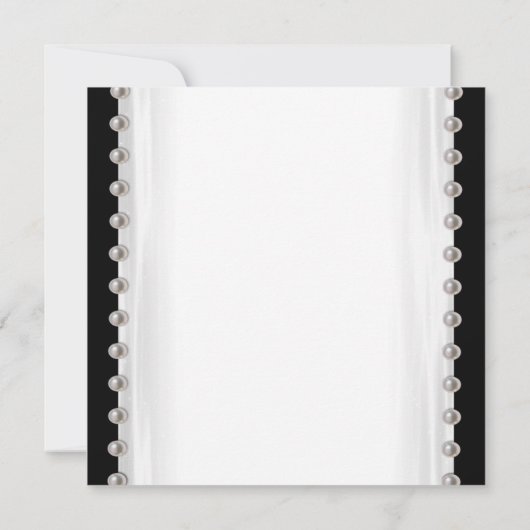 白黒キンセアニェラ招待状 招待状 (裏面)