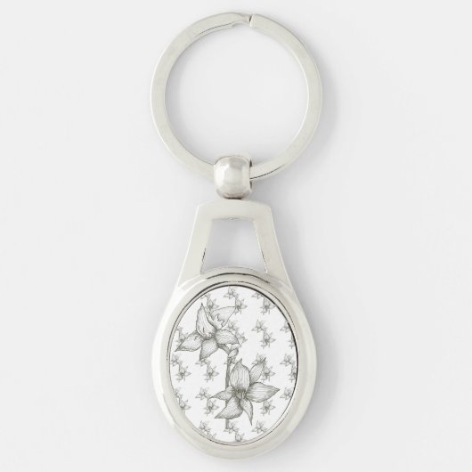 白黒キーチェーン キーホルダー (正面)