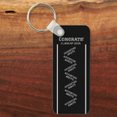 白黒キーチカスタムェーン キーホルダー (正面)