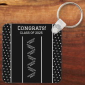 白黒キーチカスタムェーン キーホルダー (裏面)