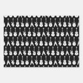 白黒ギター2 ラッピングペーパーシート (正面3)