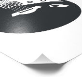 白黒ギター フォトプリント            (角)