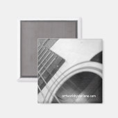 白黒ギター マグネット (正面/裏面)