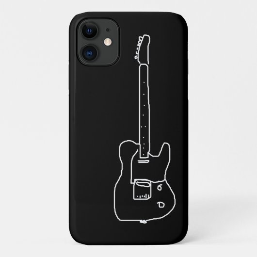 白黒ギター Case-Mate iPhoneケース (裏面)