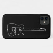 白黒ギター Case-Mate iPhoneケース (裏面(横))