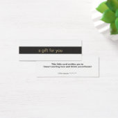 白黒ギフトストライプのカード (デスク)