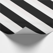白黒ギフトストライプの包装紙 ラッピングペーパー (角)