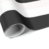 白黒ギフトストライプの包装紙 ラッピングペーパー (ロールコーナー)