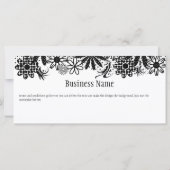 白黒ギフト点々のある証書 (裏面)