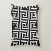 白黒ギリシャの主パターン アクセントクッション (正面(垂直))
