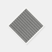 白黒ギリシャ鍵デザイン紙ナプキン スタンダードカクテルナプキン (角)